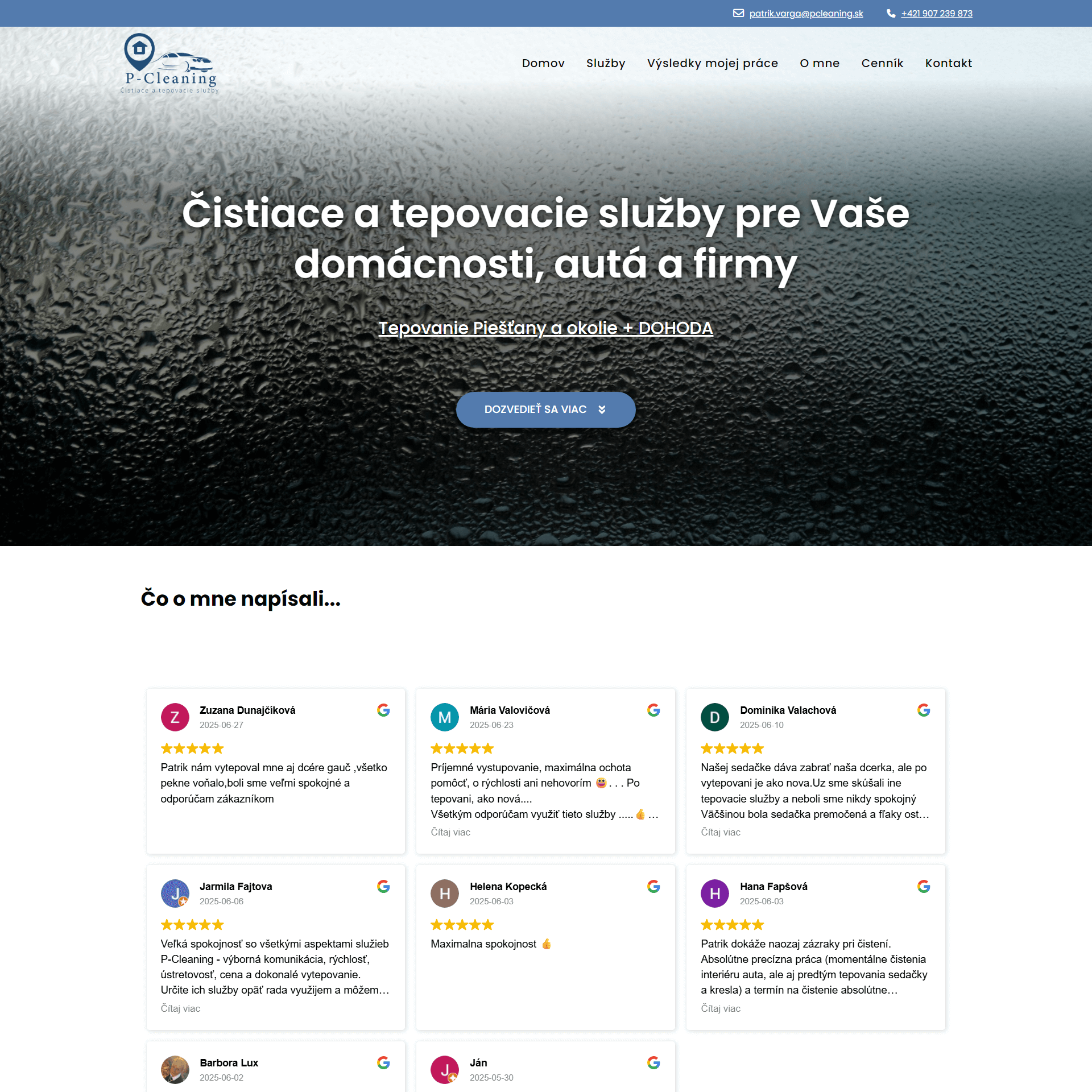 PCleaning | Landing page